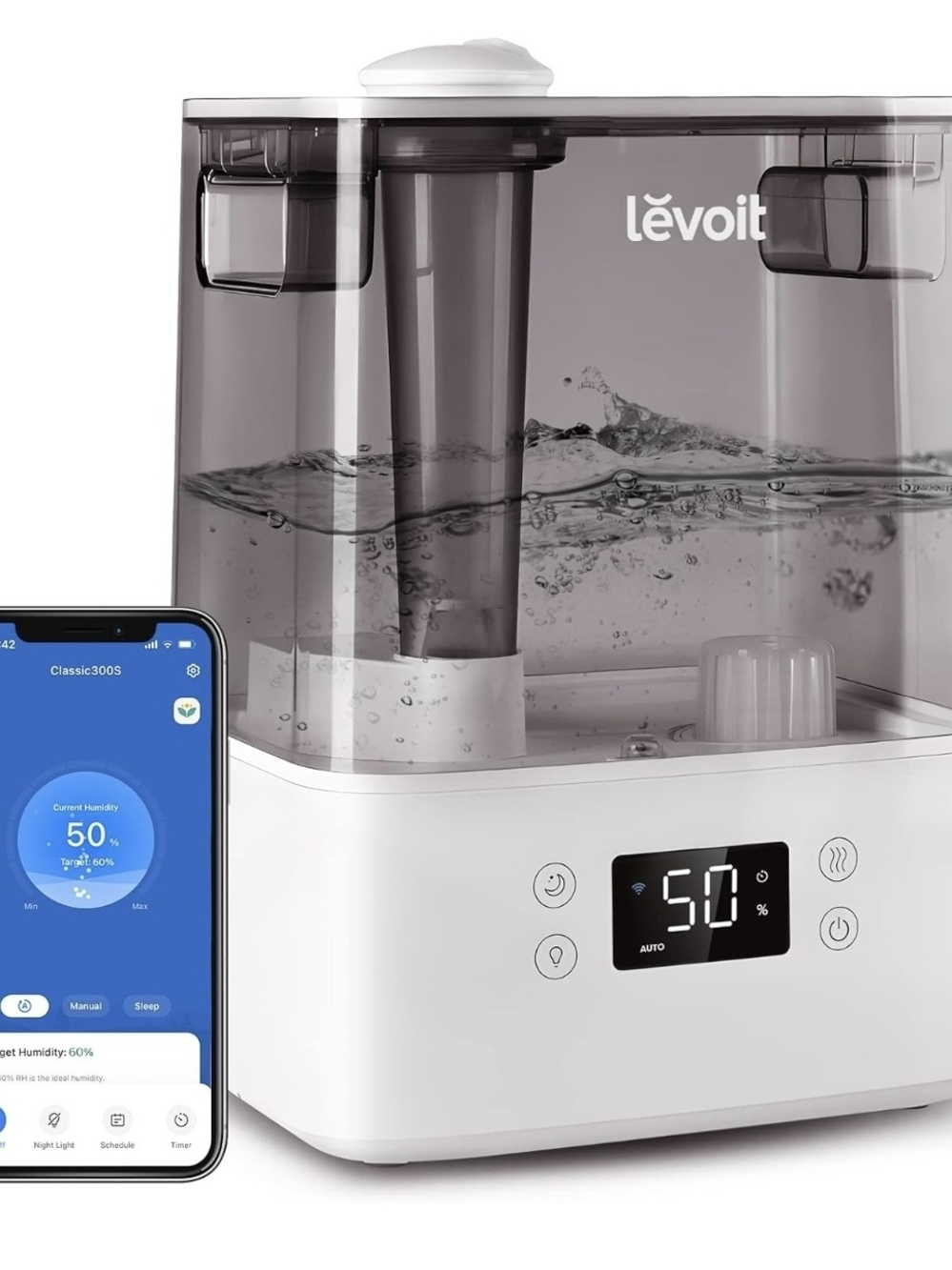 Levoit 6L Smart Humidifier with Wi‑Fi Control